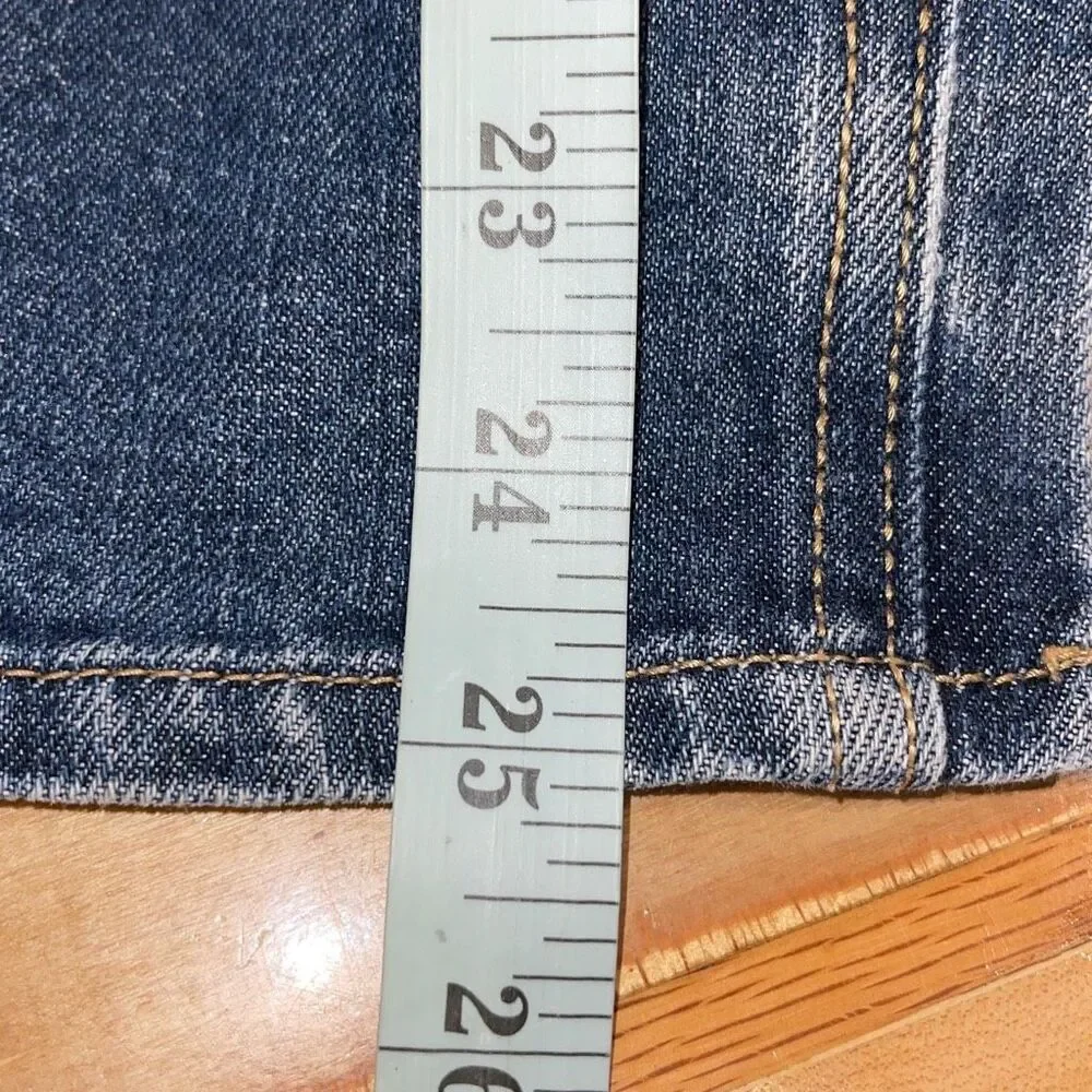 Old Navy Boys Adjustable‎ Waist Faded Loose Boot-Cut Jeans Blue Size 10 Husky